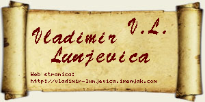 Vladimir Lunjevica vizit kartica